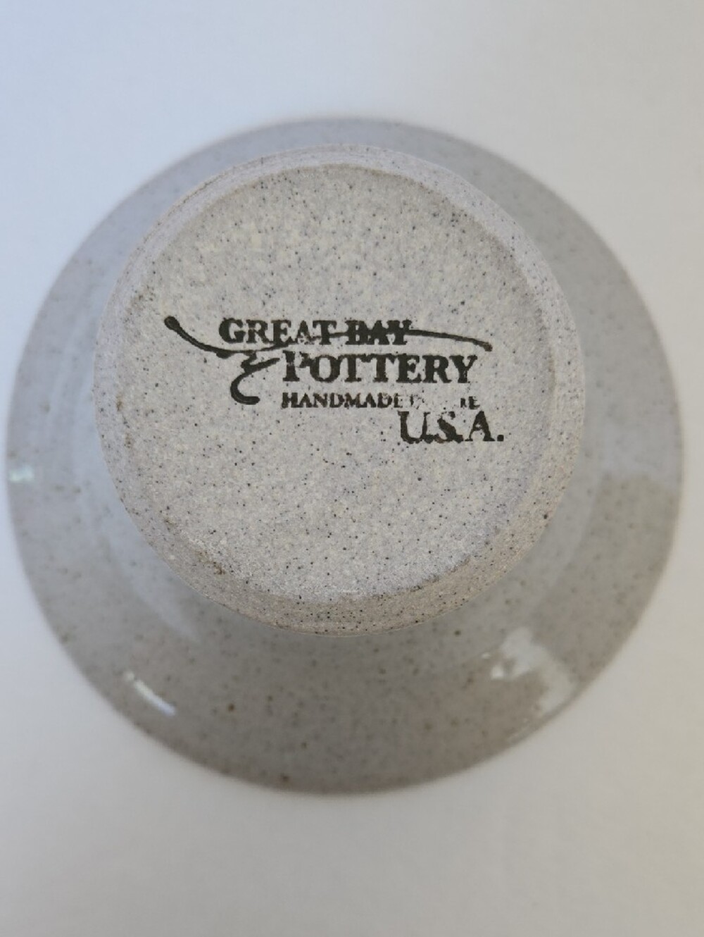 Great Bay Pottery Dragonfly Design Ikebana Flower Frog Vase - Picture 5 of 12